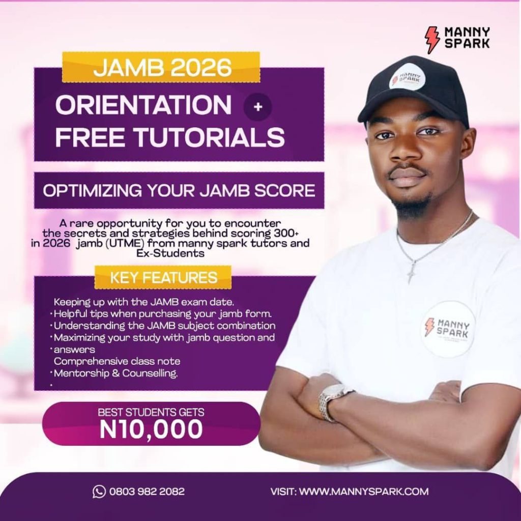 Free JAMB Tutorial for 2026 UTME Candidates